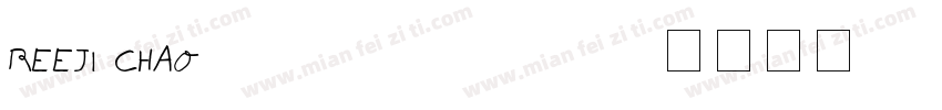 REEJI CHAO zenggb regular字体下载字体转换